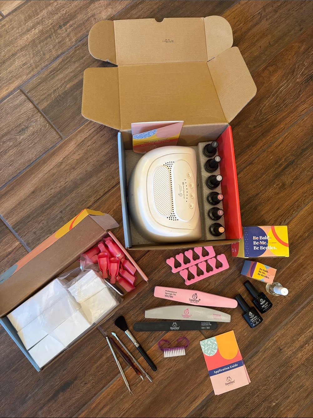 EUC Beetles All-in-1 Gel Mani Nail Kit & Remover Kit with Extra Polish, etc.